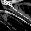 Abstract glossy black background