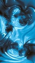 Abstract glossy curs background - digitally generated image