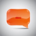 Abstract glossy speech bubble Royalty Free Stock Photo