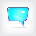 Abstract glossy speech bubble Royalty Free Stock Photo