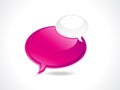 Abstract glossy speech bubble Royalty Free Stock Photo