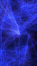 Abstract glowing blue energy network of interconnected lines, symbolizing communication, technology, data, and Royalty Free Stock Photo