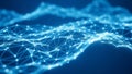 Abstract Blue Network of Glowing Dots and Lines Representing Data Connections image photo Royalty Free Stock Photo