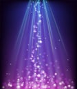 Abstract glowing blue purple background