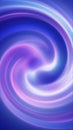 Abstract glowing blue and purple vortex spiral with luminous flowing rings Royalty Free Stock Photo