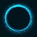 Abstract glowing circle background