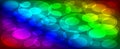 Abstract glowing circles on a colorful background Royalty Free Stock Photo