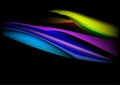 Abstract Glowing Cool Wave Background