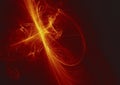 Abstract glowing digital fractal light design background