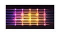 Abstract Glowing Horizontal Neon Light Bars Background Element, vector design Generative AI Royalty Free Stock Photo
