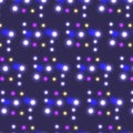 Abstract Glowing Light Dots on Dark Blue Color Background Royalty Free Stock Photo