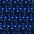 Abstract Glowing Light Dots on Dark Blue Color Background Royalty Free Stock Photo