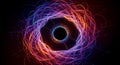 Neon Glowing Rings Royalty Free Stock Photo