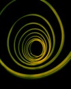 Light swirls on a black background, abstract