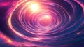 Abstract glowing light vortex creating data tunnel Royalty Free Stock Photo