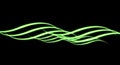 Glowing line of green soft multicolored background. Modern horizontal design for application Royalty Free Stock Photo