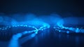 Abstract Glowing Network Connection Background Royalty Free Stock Photo