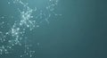 Abstract glowing network connections on teal background Royalty Free Stock Photo