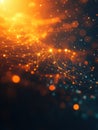 Abstract Glowing Network Data Connection and Communication Concept Background Image Royalty Free Stock Photo