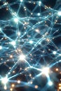 Abstract Glowing Neural Network, Intricate Connections and Data Flow, Portrait Images Generative AI Royalty Free Stock Photo