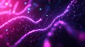 Abstract glowing nodes and data streams creating a futuristic design Royalty Free Stock Photo