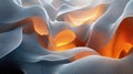 Abstract Glowing Orange and Gray Waves Texture Royalty Free Stock Photo