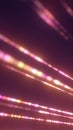 Abstract glowing pink and golden light streaks creating dynamic luminous motion Royalty Free Stock Photo