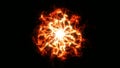 Abstract glowing plasma burst. Energy explosion flame wave Royalty Free Stock Photo