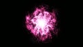 Abstract glowing plasma burst. Energy explosion flame wave