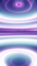 Abstract glowing purple and white concentric light rings creating futuristic wave patterns and reflections Royalty Free Stock Photo