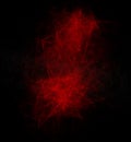 Abstract glowing red grafic element.