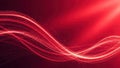 Abstract glowing red waves and light streaks on a dark textured background Royalty Free Stock Photo