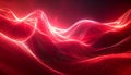 Abstract Glowing Red Waves with Particles and Light Streaks image photo Royalty Free Stock Photo
