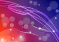 Abstract Glowing Sparkles and Curves in Blue, Red, Pink and Purple Background Royalty Free Stock Photo