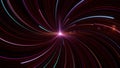 Abstract glowing star spreading outer space energy inside itself, seamless loop. Animation. Pink amazing shining