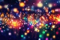 Abstract Glowing Stars Background, Generative AI