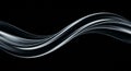 Abstract glowing wave lines with cool tones and smooth layered depth Royalty Free Stock Photo