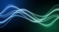 Abstract glowing wave lines with cool tones and smooth layered depth Royalty Free Stock Photo