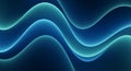 Abstract glowing wave lines with cool tones and smooth layered depth Royalty Free Stock Photo