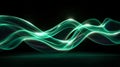 Abstract glowing wave lines in a dark background Royalty Free Stock Photo