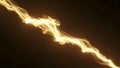 Abstract Glowing Yellow Energy Wave or Fire Stream on Dark Background image photo Royalty Free Stock Photo