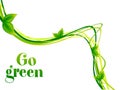 Abstract go green background Royalty Free Stock Photo