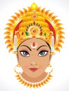 Abstract goddess durga face