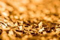 Abstract gold background with copy space Royalty Free Stock Photo