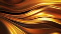 Abstract gold background, golden black metal wavy liquid patterns wallpaper Royalty Free Stock Photo