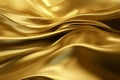 Abstract gold background luxury fabric texture. Gold silk satin fabric. Generative AI. Royalty Free Stock Photo