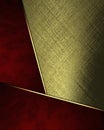 Abstract gold background with red bottom. Element for design. Template for design. copy space for ad brochure or announcement invi Royalty Free Stock Photo