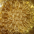 Abstract gold background, textured with pattern