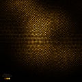 Abstract gold and black dots background