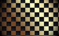 Abstract gold and black grid pattern in luxury concept background. Vector illustration Royalty Free Stock Photo